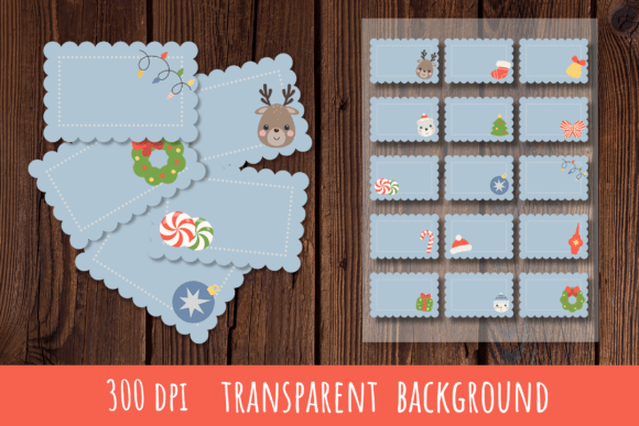 Christmas Stickers, Labels, Tags.