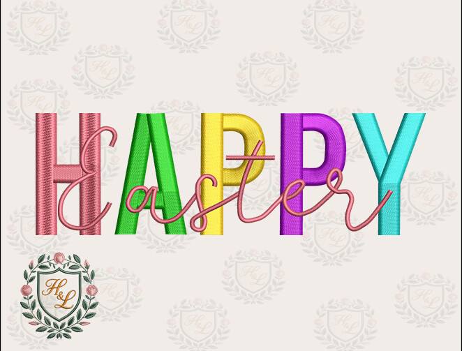 Colorful Easter Embroidery Files