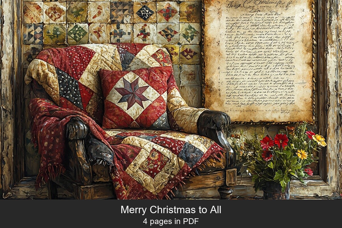 Cozy Christmas Quilt Bench
