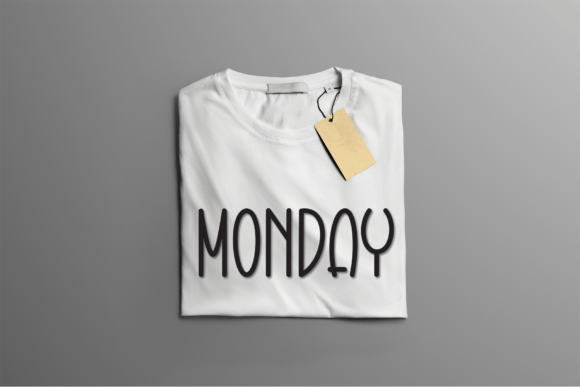 Creative Wednesday Font PNG with transparent background - Preview 4
