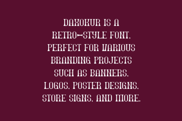 Daxokur Font - Preview 4