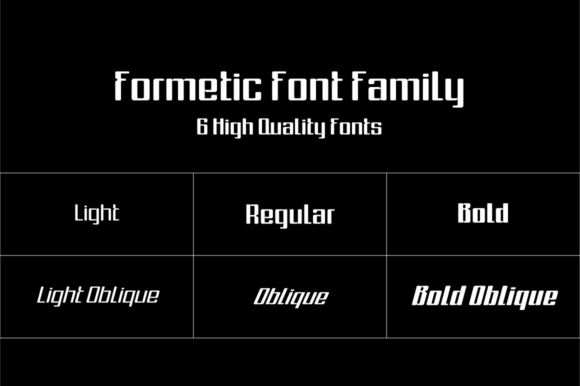 Formetic Font PNG with transparent background - Preview 1