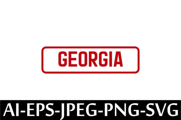 GEORGIA Rubber Stamp Design Vector Graphic by Arman · Creative Fabrica