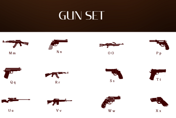 Gun Set Font - Preview 2