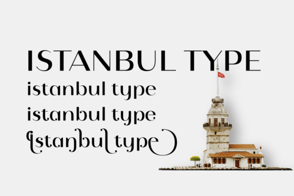 Istanbul Type Font PNG with transparent background - Preview 1