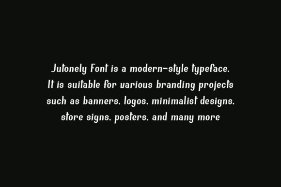 Jutonely Font PNG with transparent background - Preview 4