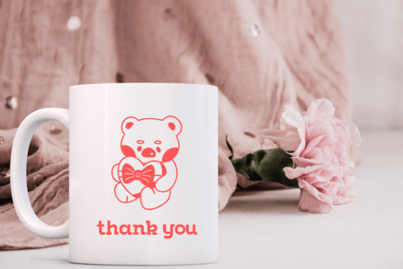 Love Bear Set Font PNG with transparent background - Preview 6
