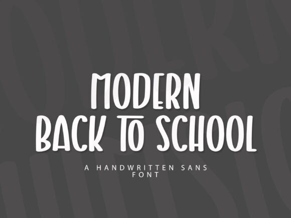 Modern Whimsical Font PNG with transparent background - Preview 1