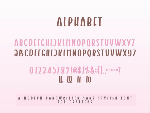 Modern Whimsical Font PNG with transparent background - Preview 6