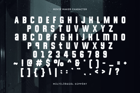 Movie Maker Font PNG with transparent background - Preview 1
