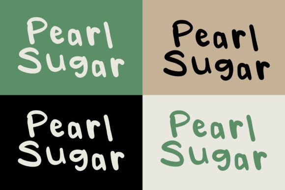 Pearl Sugar Font PNG with transparent background - Preview 3