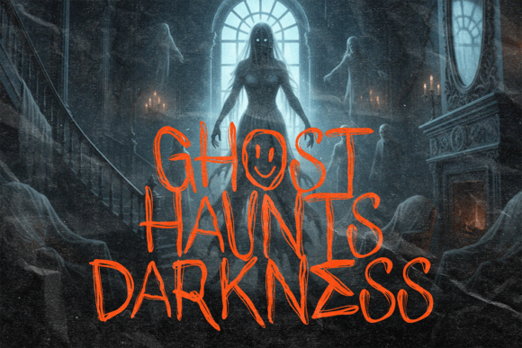 Phantom Silence Font PNG with transparent background - Preview 2