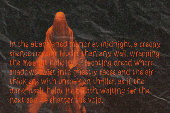 Phantom Silence Font PNG with transparent background - Preview 4