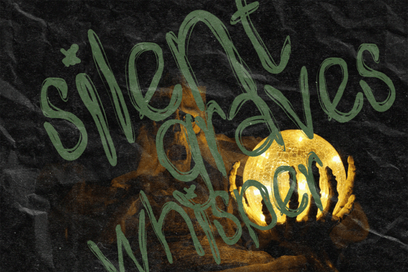 Phantom Silence Font PNG with transparent background - Preview 5