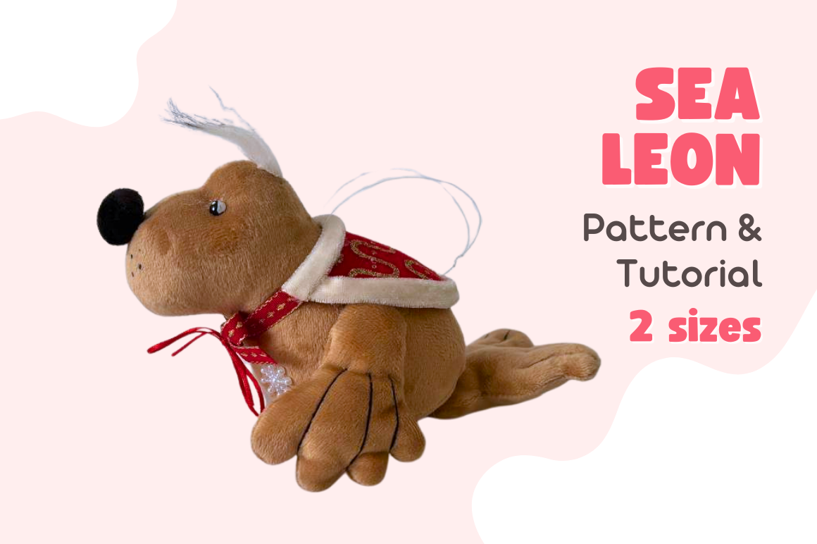 Sea Lion Plush Sewing Pattern - 2 Sizes