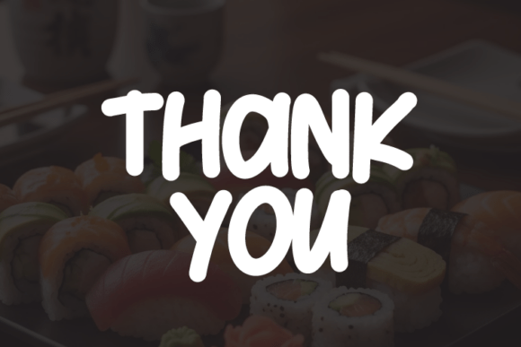 Shushi Font PNG with transparent background - Preview 3