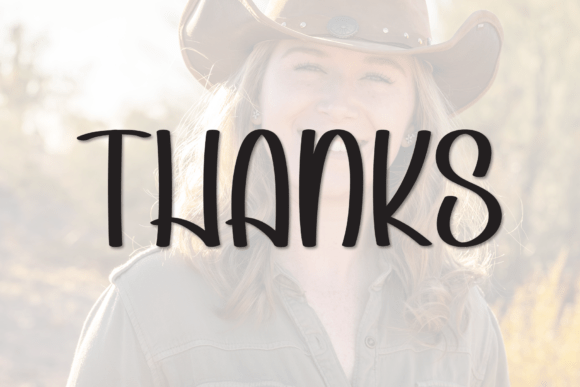 Smiling Cowgirls Font PNG with transparent background - Preview 6