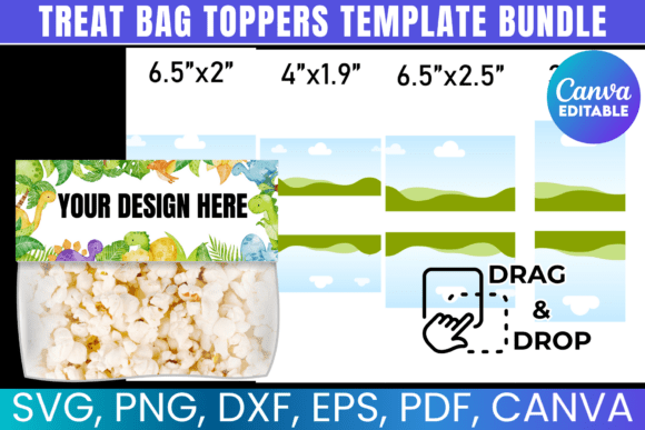 Treat Bag Toppers Template Bundle