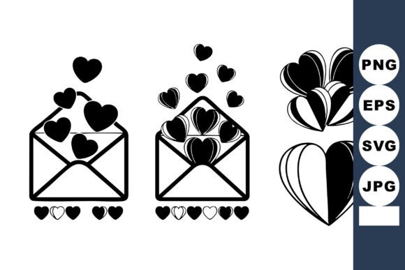 Valentine Envelope Heart Vector
