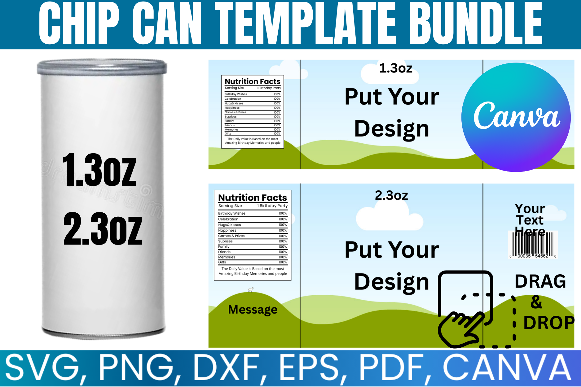 1.3oz – 2.3oz Chip Can Template