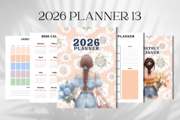2026 Planner Design 6 digital planner cover