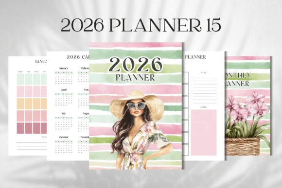 2026 Planner Design 8 digital planner cover