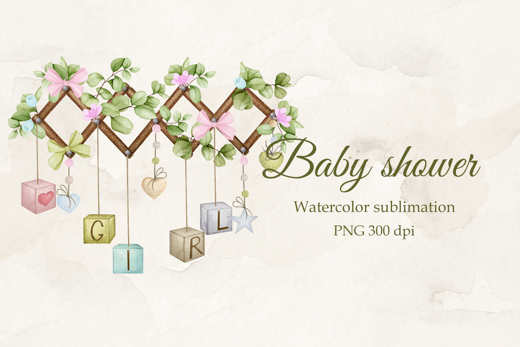 Baby Shower for a Girl. Boho Nursery.