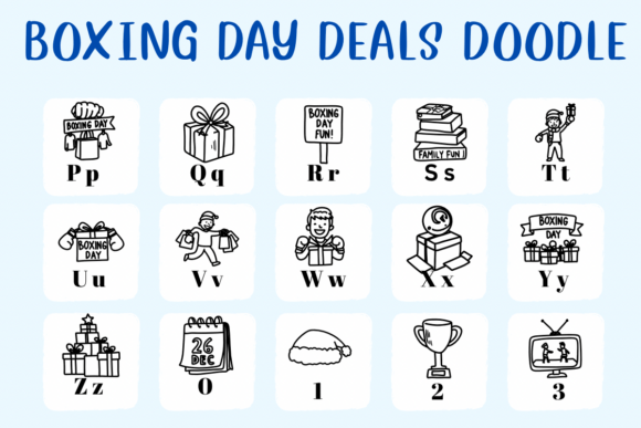 Boxing Day Deals Doodle Font - Preview 2