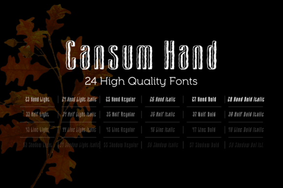 Cansum Hand Font - Preview 1