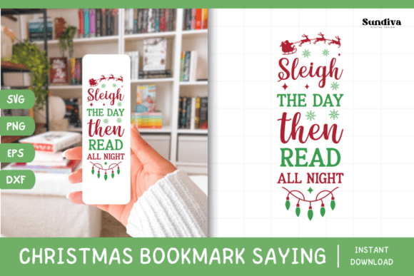 Christmas Bookmark Saying SVG 6