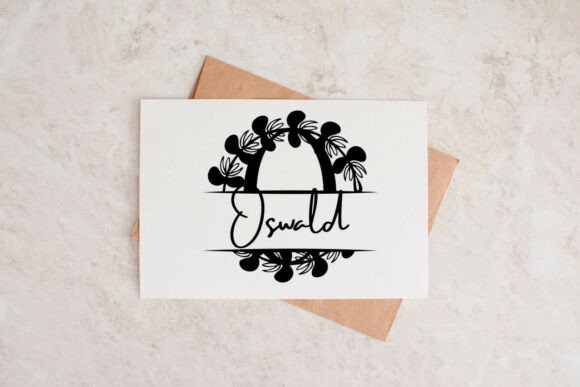 Crestoriax Split Monogram Font PNG with transparent background - Preview 2