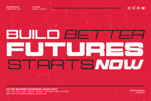 Cyfor Font PNG with transparent background - Preview 1