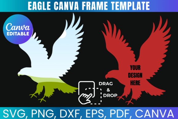 Eagle Canva Frame, Eagles Sports File