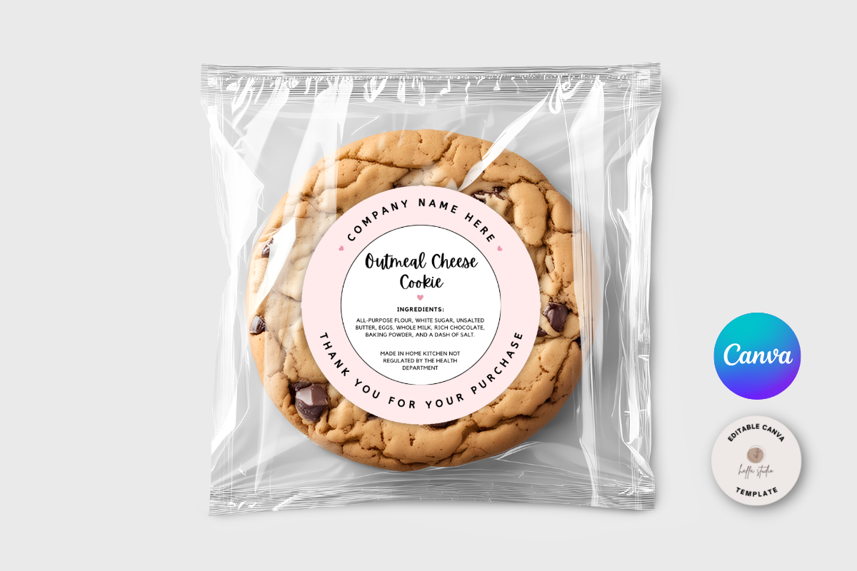 Editable Cookie Label Template