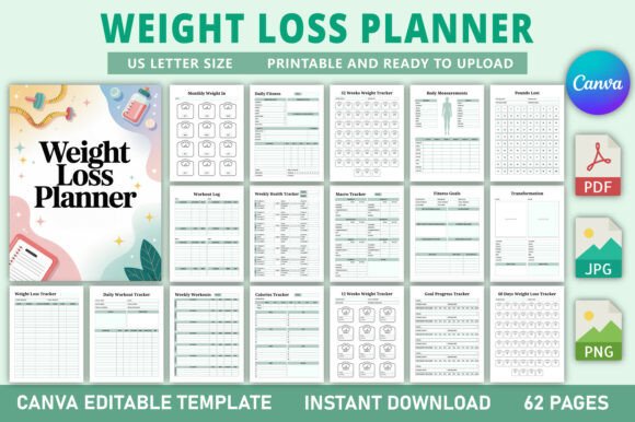 Editable Weight Loss Planner