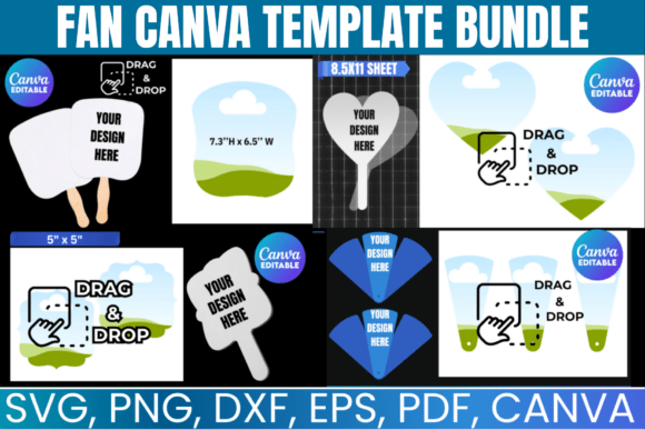 Fan Template Svg Bundle