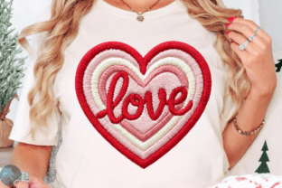 Faux Yarn Valentine Heart PNG Valentines Graphic by Crafts SVG ...
