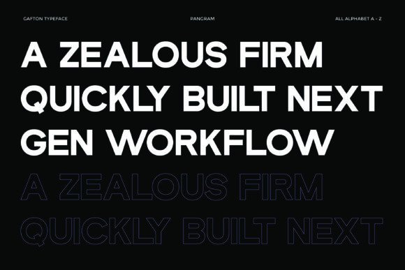 Gafton Font - Preview 3
