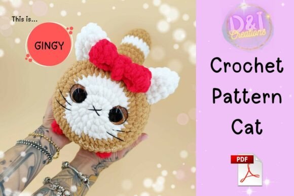 Gingerbread Cat Crochet Pattern
