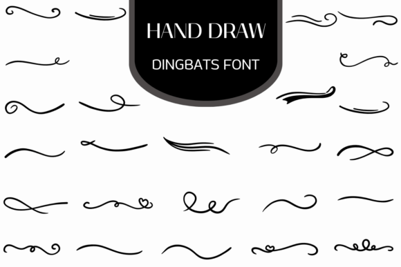 Preview of Hand Draw dingbat font