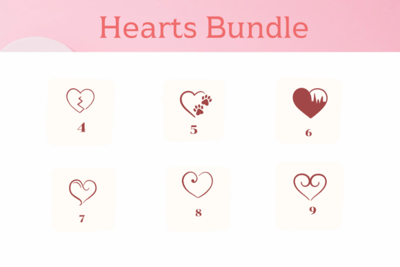 Hearts Bundle Font - Preview 3