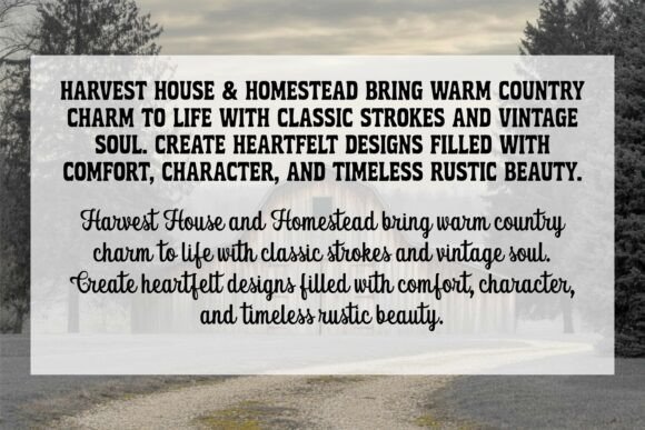 Homestead Font - Preview 2