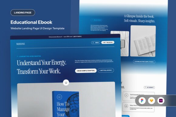 Mansons - Educational Ebook Landing Page