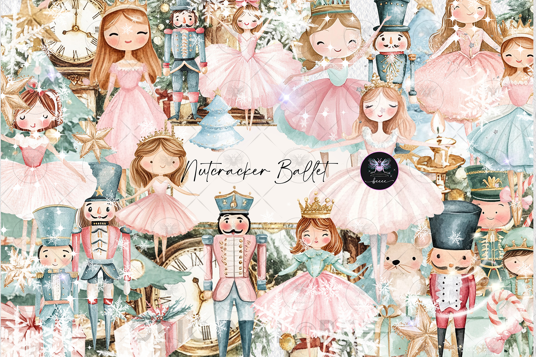 Nutcracker Clipart Watercolor Graphic by BigCakeBee · Creative Fabrica