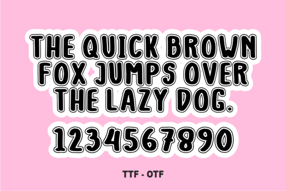 Outline Vintage Font PNG with transparent background - Preview 3