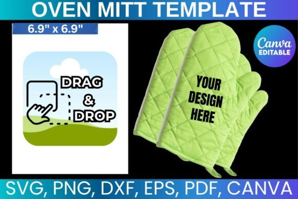 Oven Mitt Template, Pot Holder Template