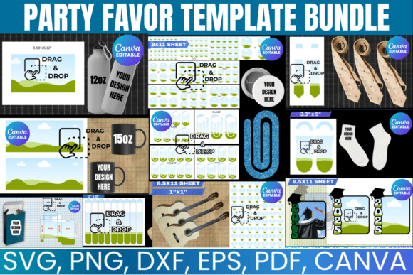 Party Favor Template Bundle