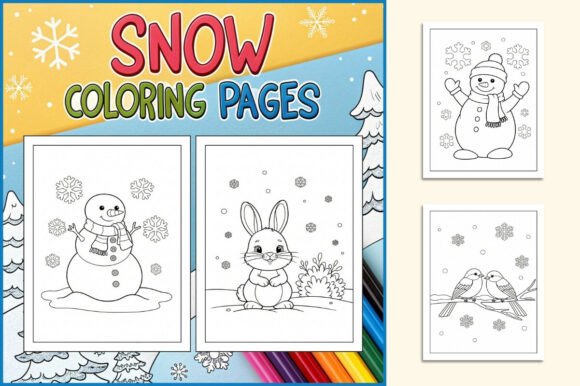 Snow Coloring Pages for Kids