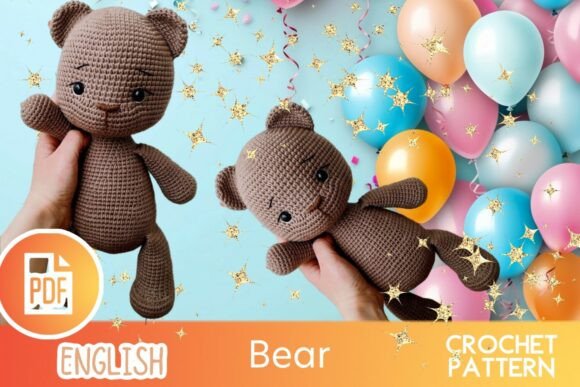 Teddy Bear Crochet Toy / PDF Amigurumi
