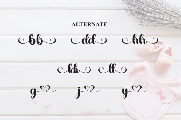 Baby Heart Font - Preview 6